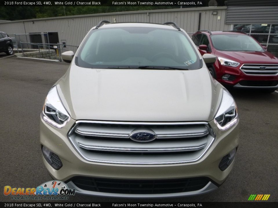 2018 Ford Escape SEL 4WD White Gold / Charcoal Black Photo #4
