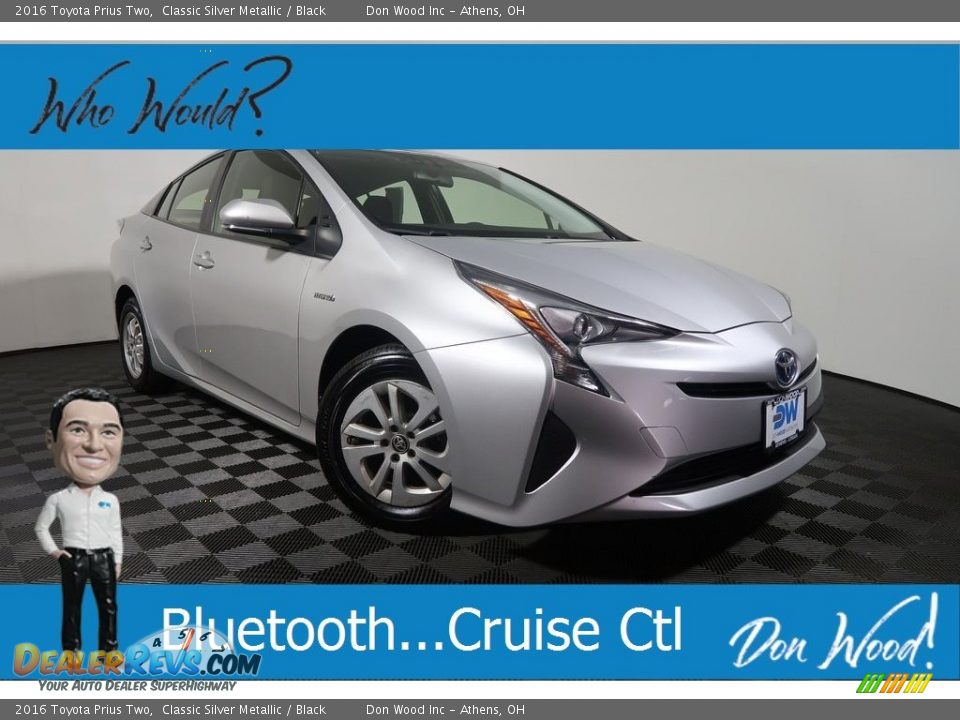 2016 Toyota Prius Two Classic Silver Metallic / Black Photo #1