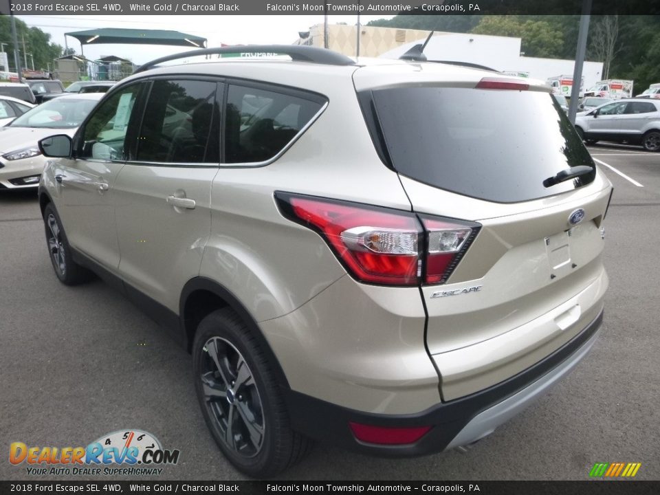 2018 Ford Escape SEL 4WD White Gold / Charcoal Black Photo #6