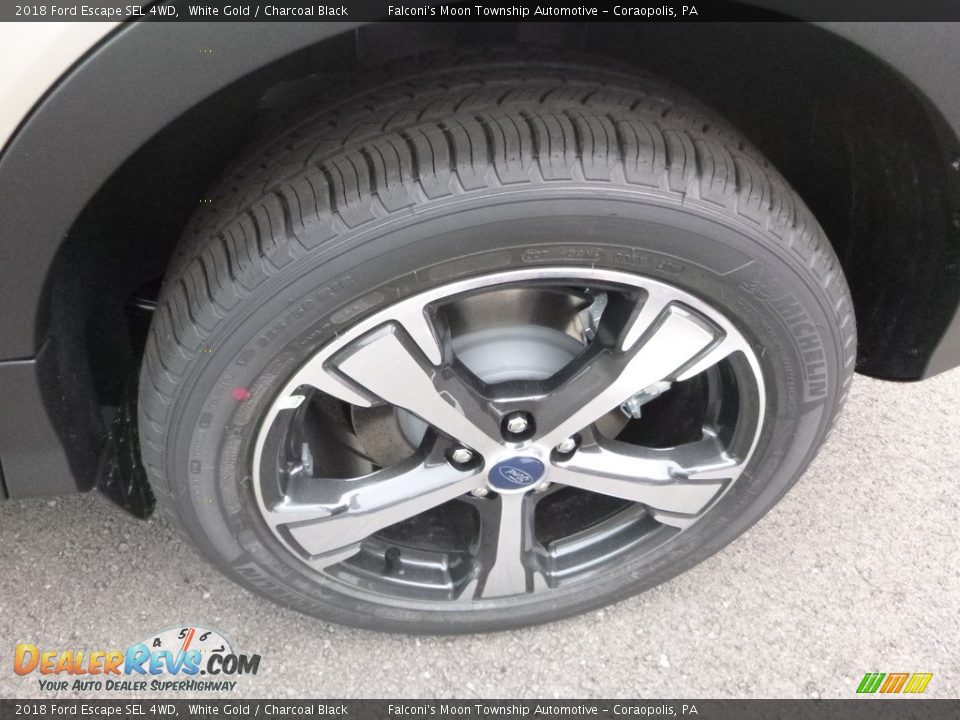2018 Ford Escape SEL 4WD White Gold / Charcoal Black Photo #7