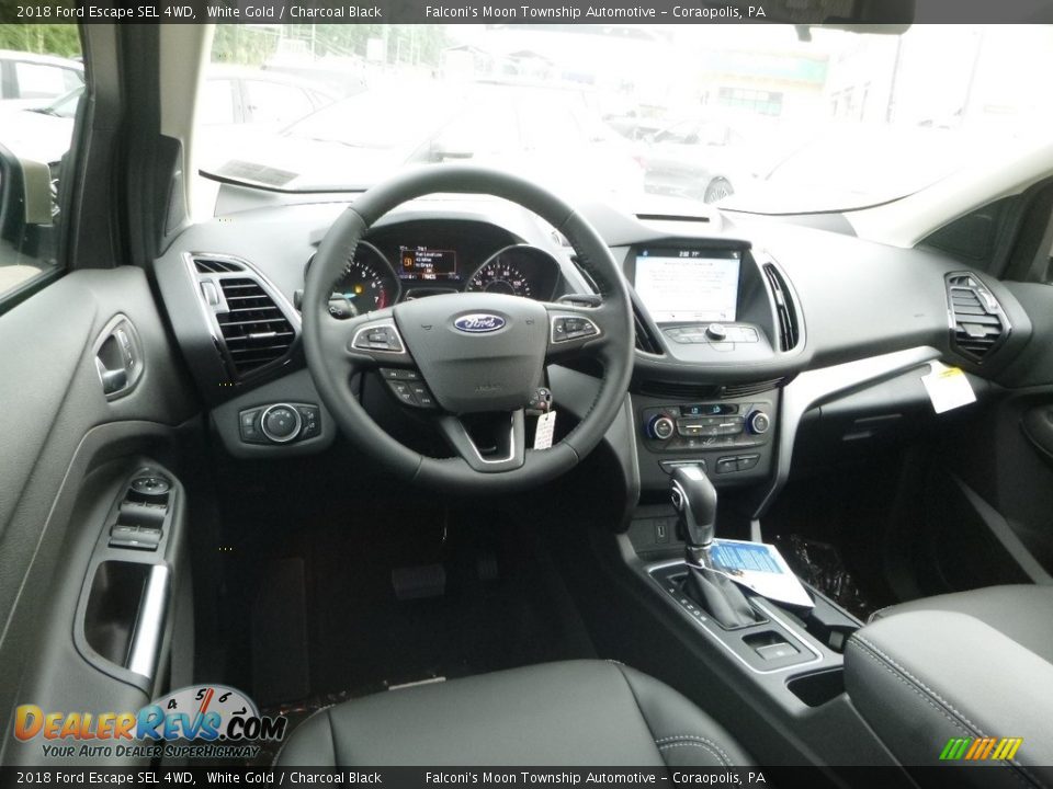 2018 Ford Escape SEL 4WD White Gold / Charcoal Black Photo #9
