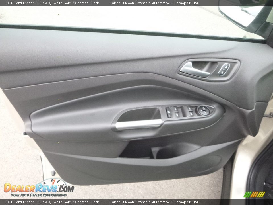 2018 Ford Escape SEL 4WD White Gold / Charcoal Black Photo #10