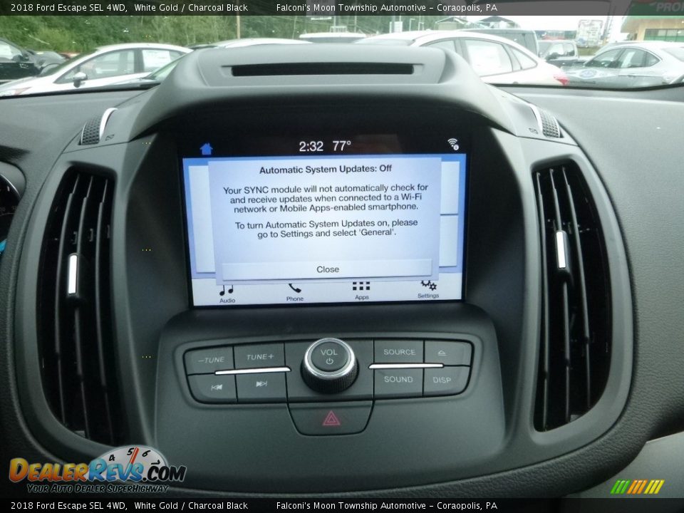 2018 Ford Escape SEL 4WD White Gold / Charcoal Black Photo #14