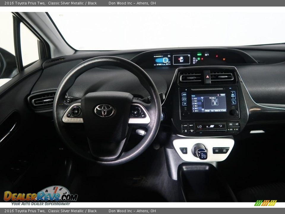 2016 Toyota Prius Two Classic Silver Metallic / Black Photo #14