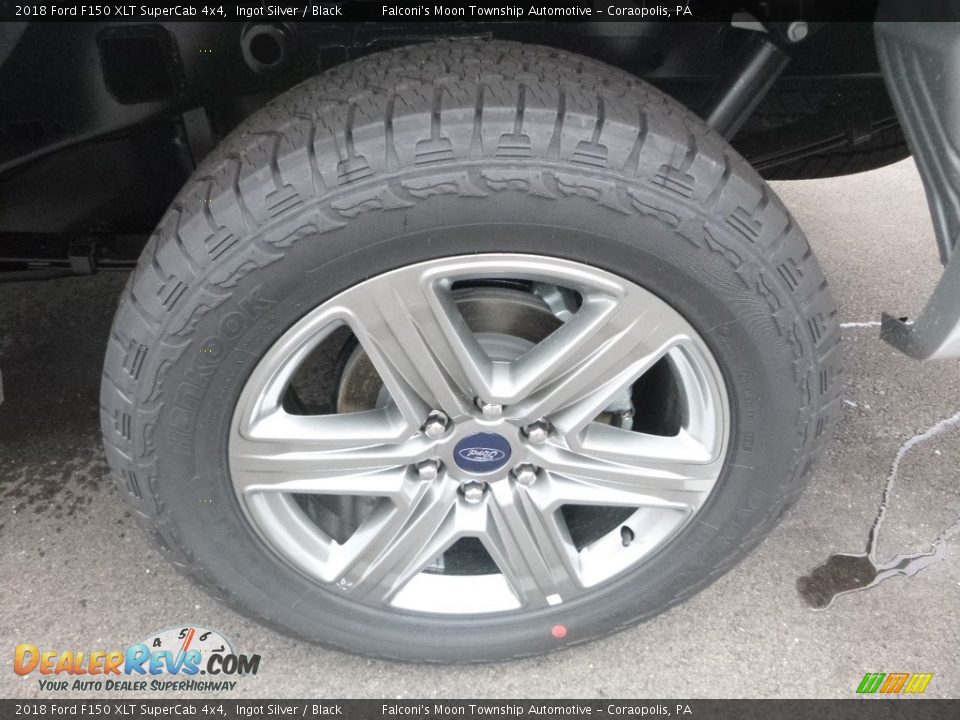 2018 Ford F150 XLT SuperCab 4x4 Ingot Silver / Black Photo #7