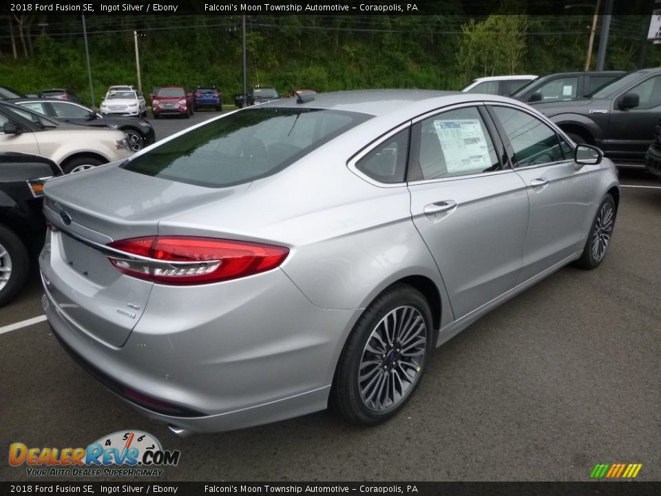 2018 Ford Fusion SE Ingot Silver / Ebony Photo #2