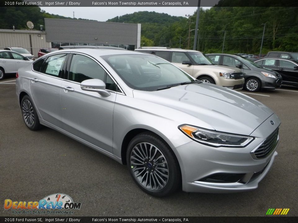 2018 Ford Fusion SE Ingot Silver / Ebony Photo #3