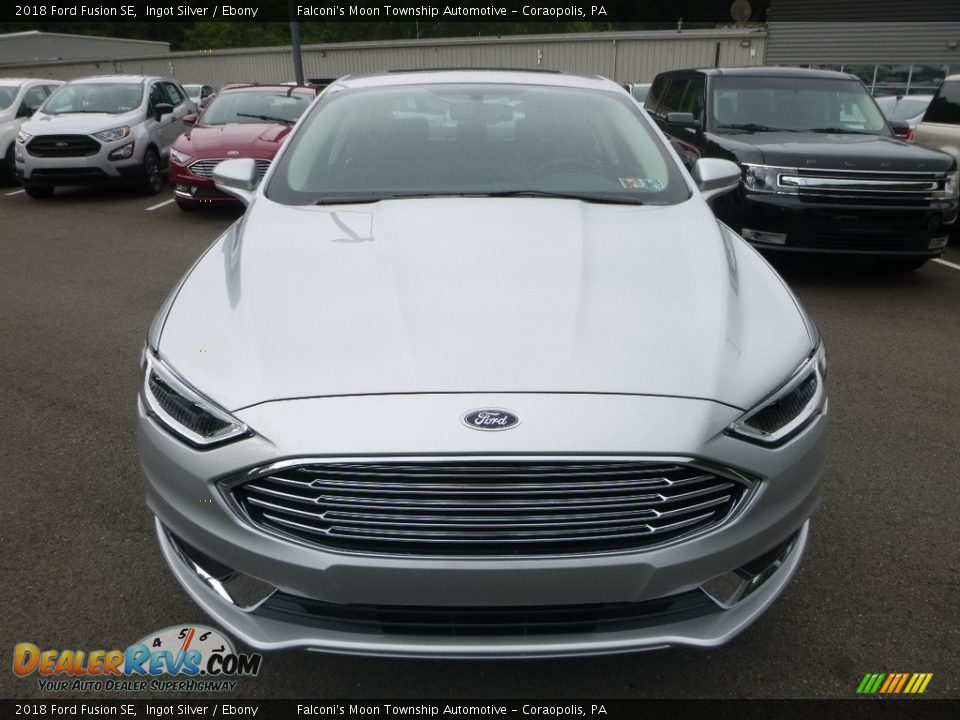 2018 Ford Fusion SE Ingot Silver / Ebony Photo #4