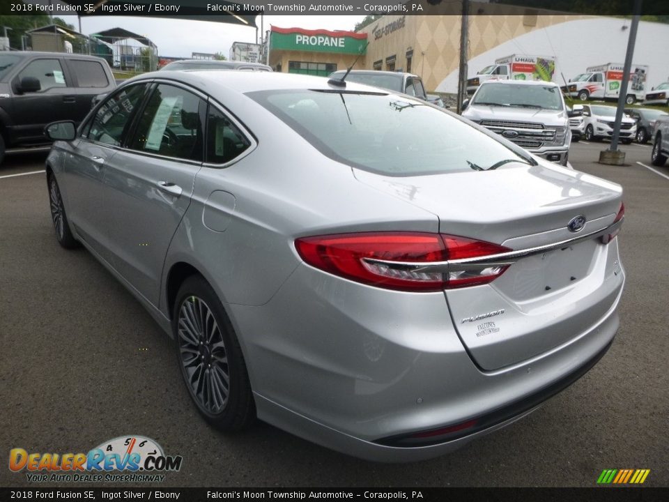 2018 Ford Fusion SE Ingot Silver / Ebony Photo #6