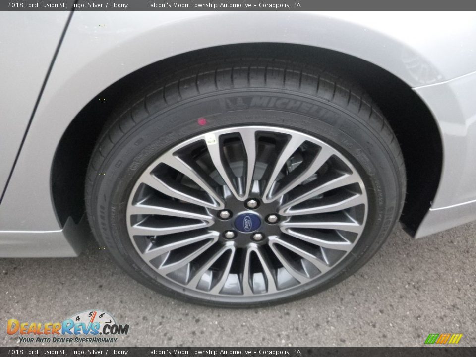 2018 Ford Fusion SE Ingot Silver / Ebony Photo #7