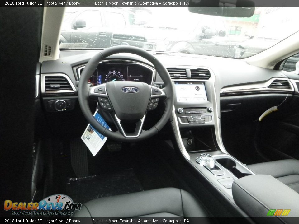2018 Ford Fusion SE Ingot Silver / Ebony Photo #9