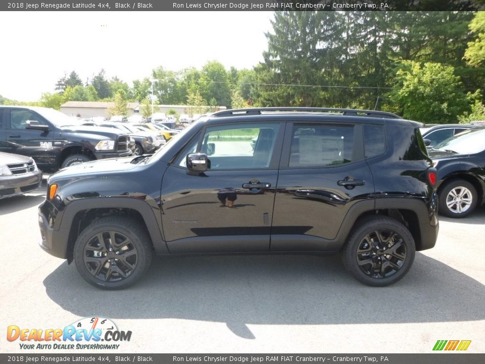 2018 Jeep Renegade Latitude 4x4 Black / Black Photo #2