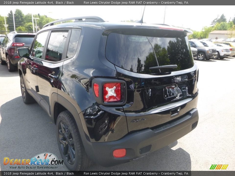 2018 Jeep Renegade Latitude 4x4 Black / Black Photo #3
