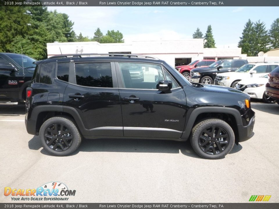 2018 Jeep Renegade Latitude 4x4 Black / Black Photo #6