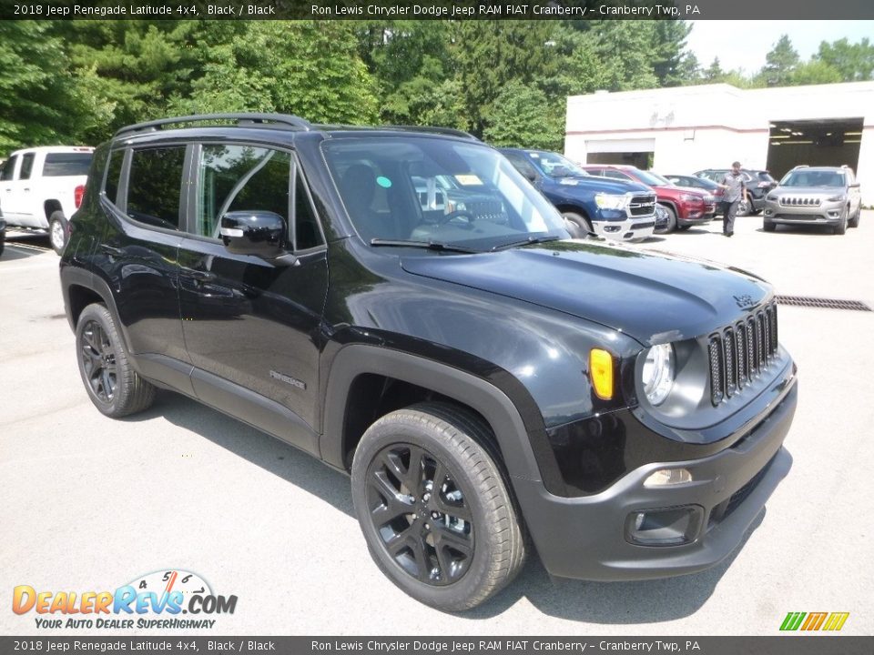 2018 Jeep Renegade Latitude 4x4 Black / Black Photo #7