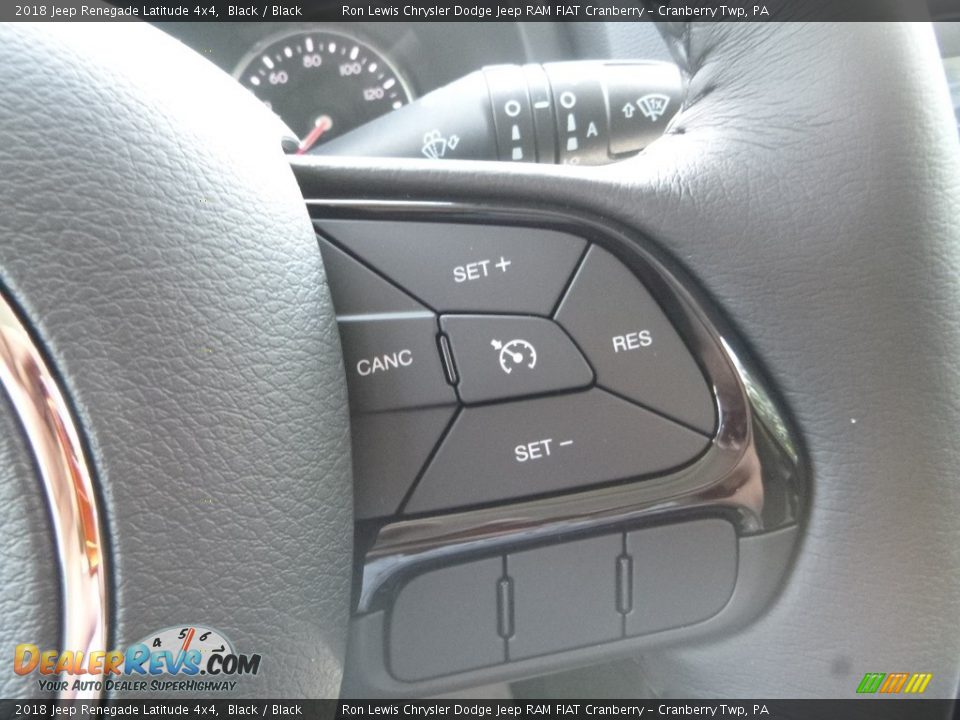 2018 Jeep Renegade Latitude 4x4 Black / Black Photo #19