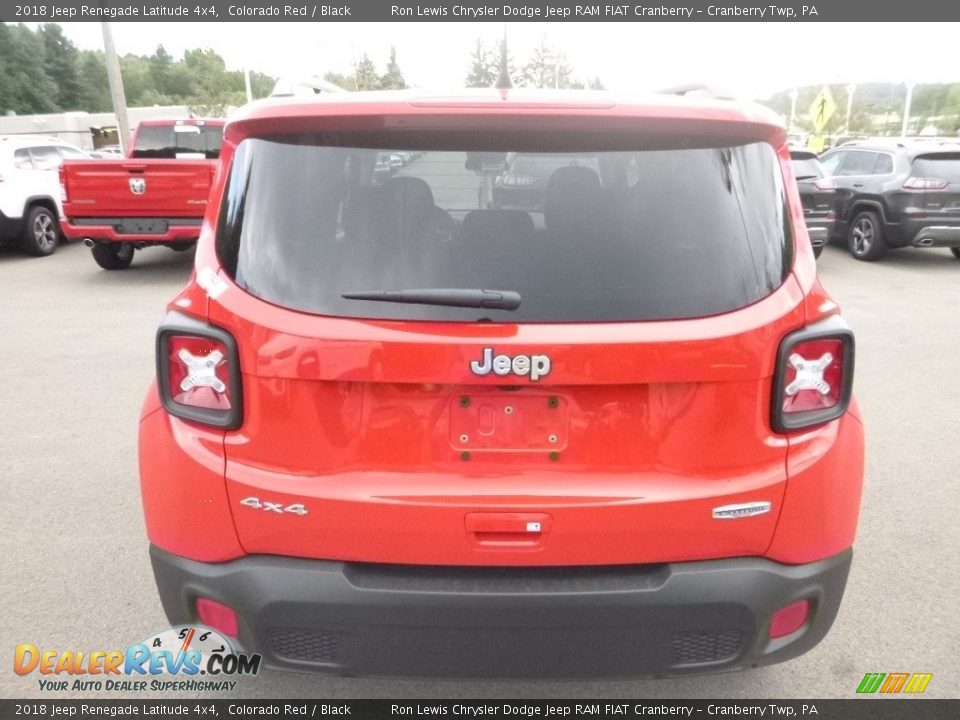 2018 Jeep Renegade Latitude 4x4 Colorado Red / Black Photo #4