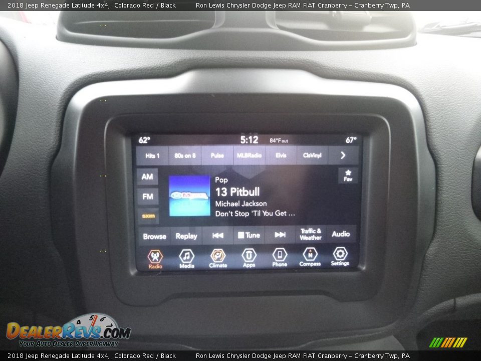 2018 Jeep Renegade Latitude 4x4 Colorado Red / Black Photo #17