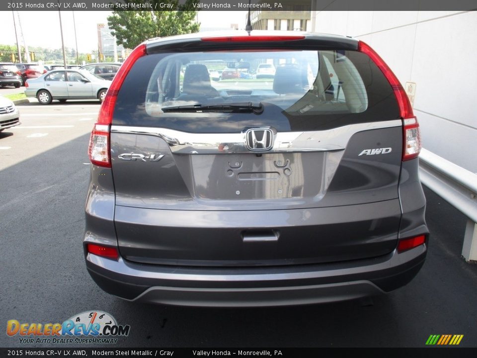 2015 Honda CR-V LX AWD Modern Steel Metallic / Gray Photo #4
