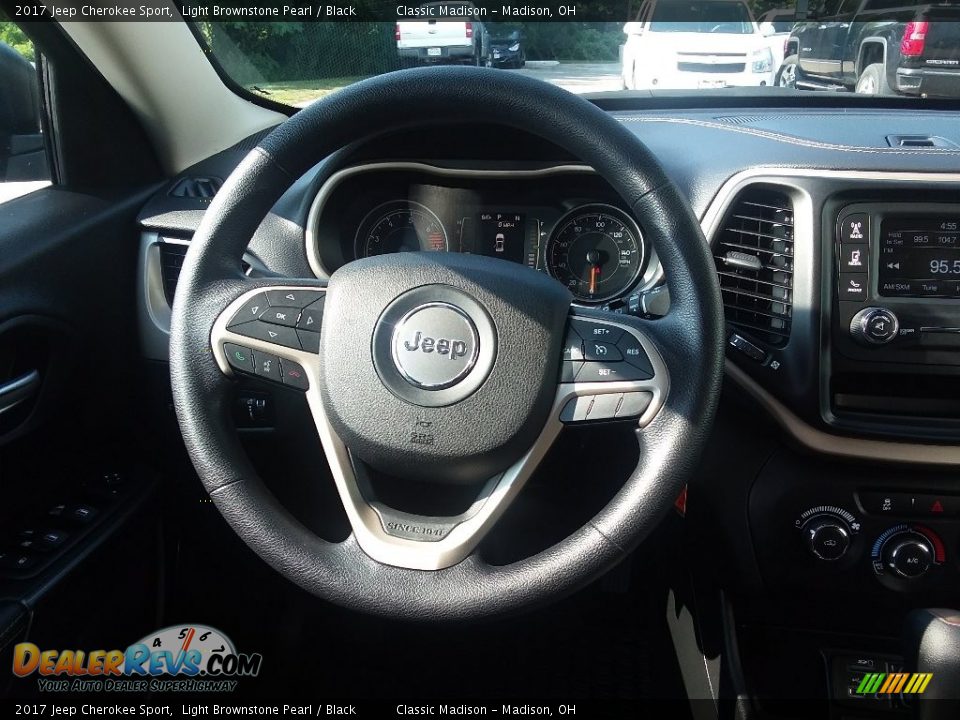 2017 Jeep Cherokee Sport Light Brownstone Pearl / Black Photo #7