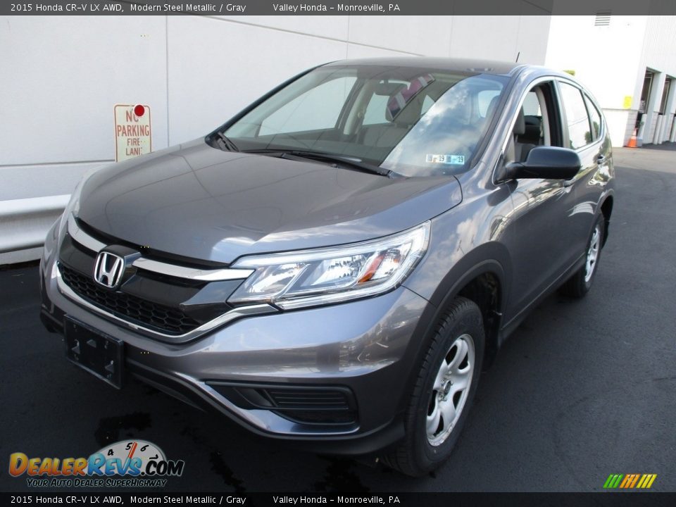 2015 Honda CR-V LX AWD Modern Steel Metallic / Gray Photo #8