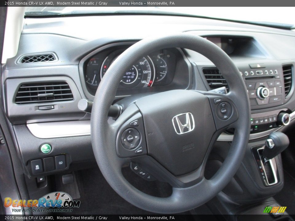 2015 Honda CR-V LX AWD Modern Steel Metallic / Gray Photo #12