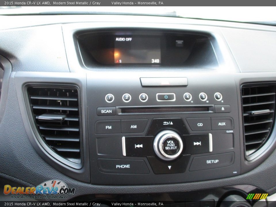 2015 Honda CR-V LX AWD Modern Steel Metallic / Gray Photo #14