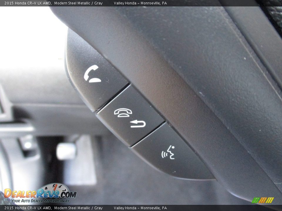 2015 Honda CR-V LX AWD Modern Steel Metallic / Gray Photo #16