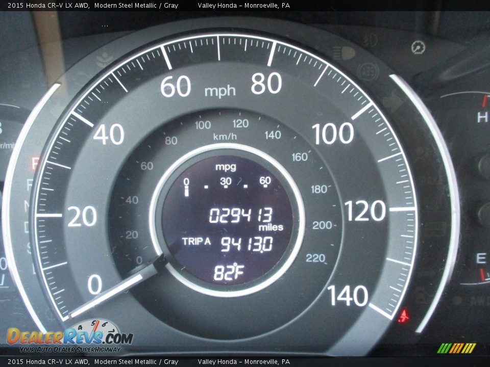 2015 Honda CR-V LX AWD Modern Steel Metallic / Gray Photo #20