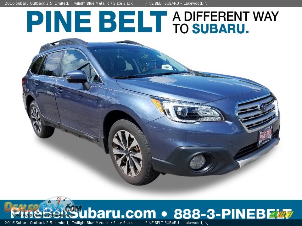 2016 Subaru Outback 2.5i Limited Twilight Blue Metallic / Slate Black Photo #1