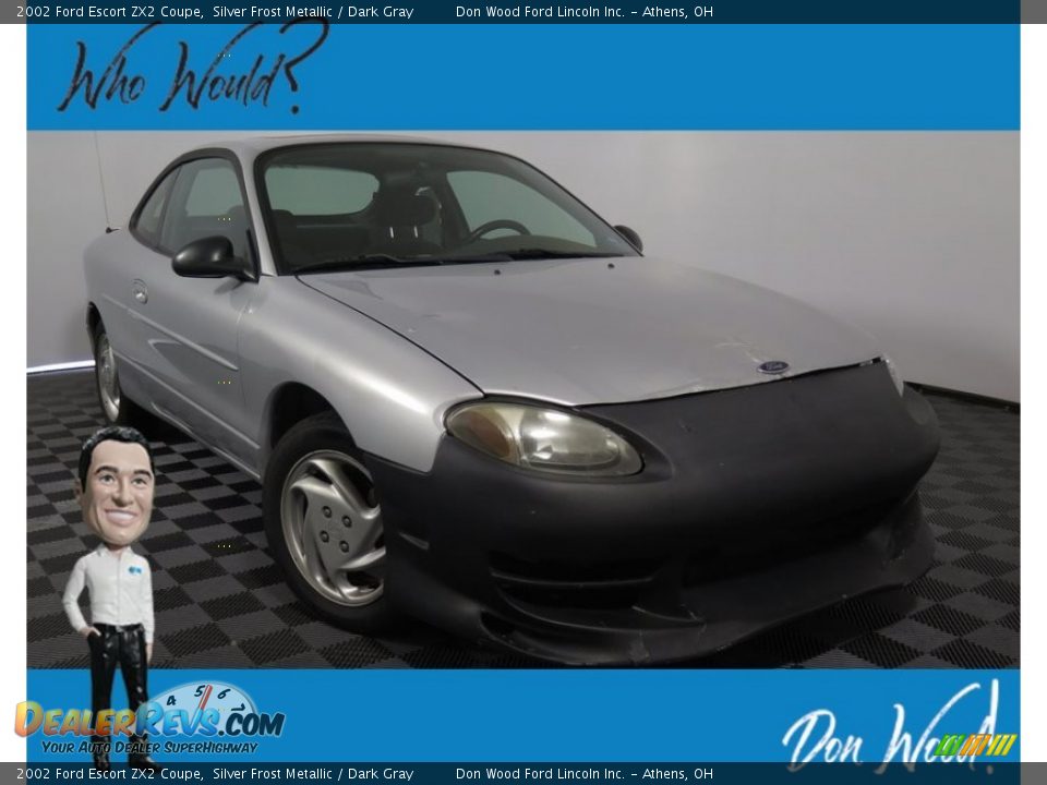 2002 Ford Escort ZX2 Coupe Silver Frost Metallic / Dark Gray Photo #1