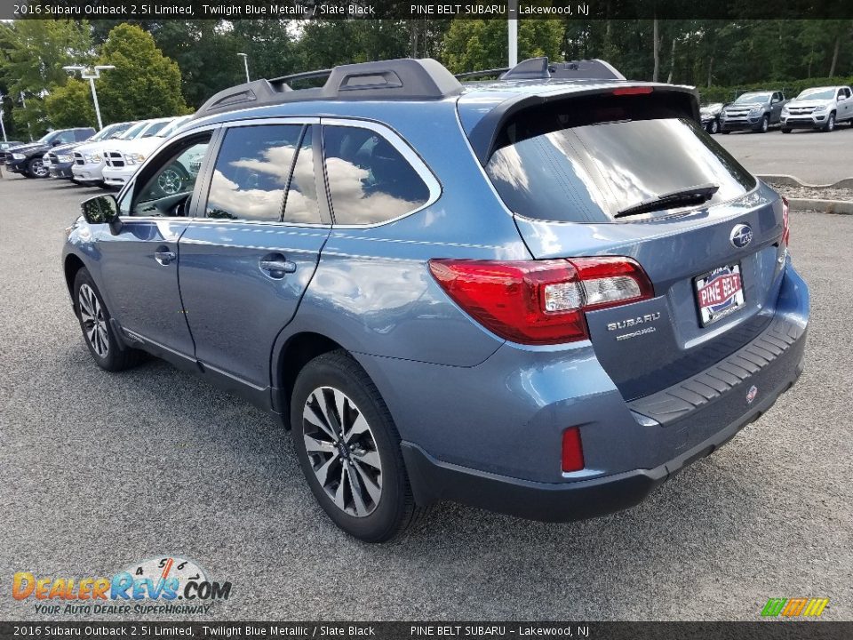 2016 Subaru Outback 2.5i Limited Twilight Blue Metallic / Slate Black Photo #5