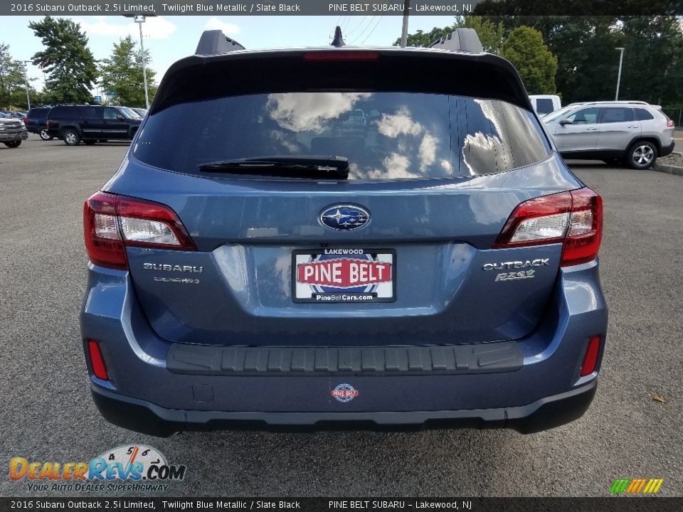 2016 Subaru Outback 2.5i Limited Twilight Blue Metallic / Slate Black Photo #6
