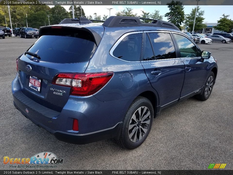2016 Subaru Outback 2.5i Limited Twilight Blue Metallic / Slate Black Photo #7
