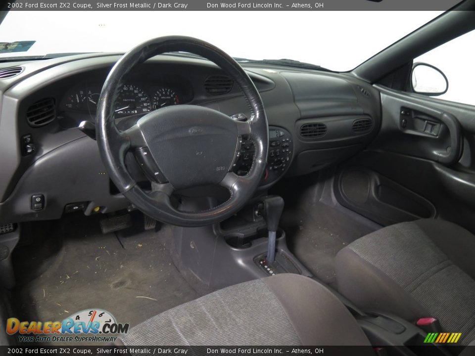 2002 Ford Escort ZX2 Coupe Silver Frost Metallic / Dark Gray Photo #9