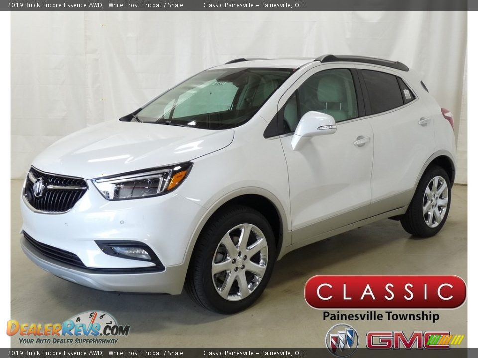 2019 Buick Encore Essence AWD White Frost Tricoat / Shale Photo #1