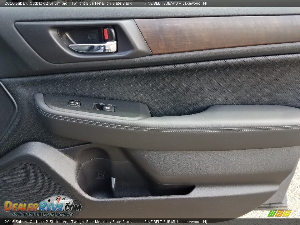 2016 Subaru Outback 2.5i Limited Twilight Blue Metallic / Slate Black Photo #10