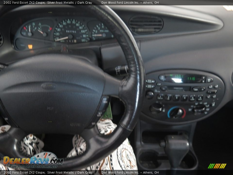 2002 Ford Escort ZX2 Coupe Silver Frost Metallic / Dark Gray Photo #13