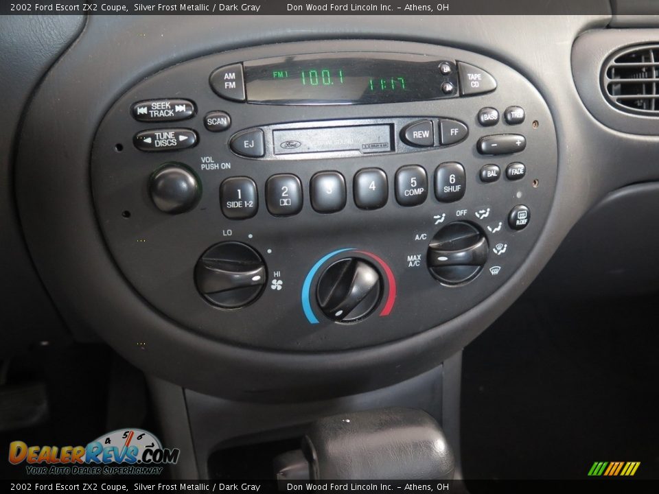 2002 Ford Escort ZX2 Coupe Silver Frost Metallic / Dark Gray Photo #16