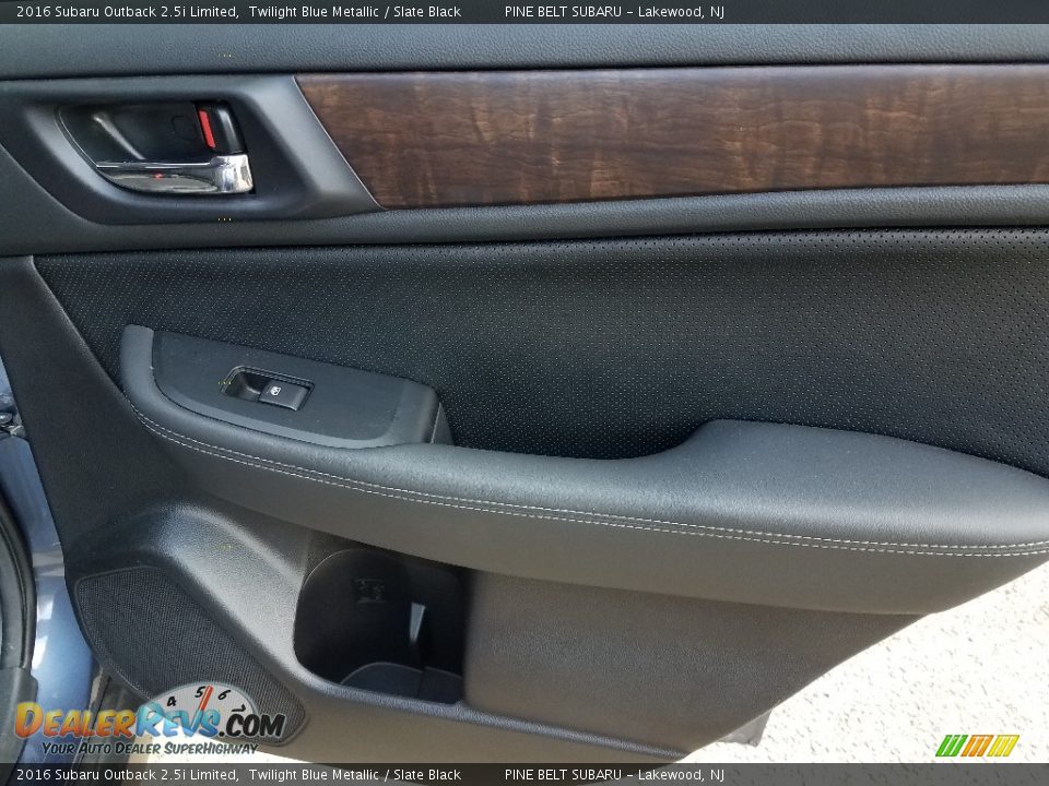 2016 Subaru Outback 2.5i Limited Twilight Blue Metallic / Slate Black Photo #13