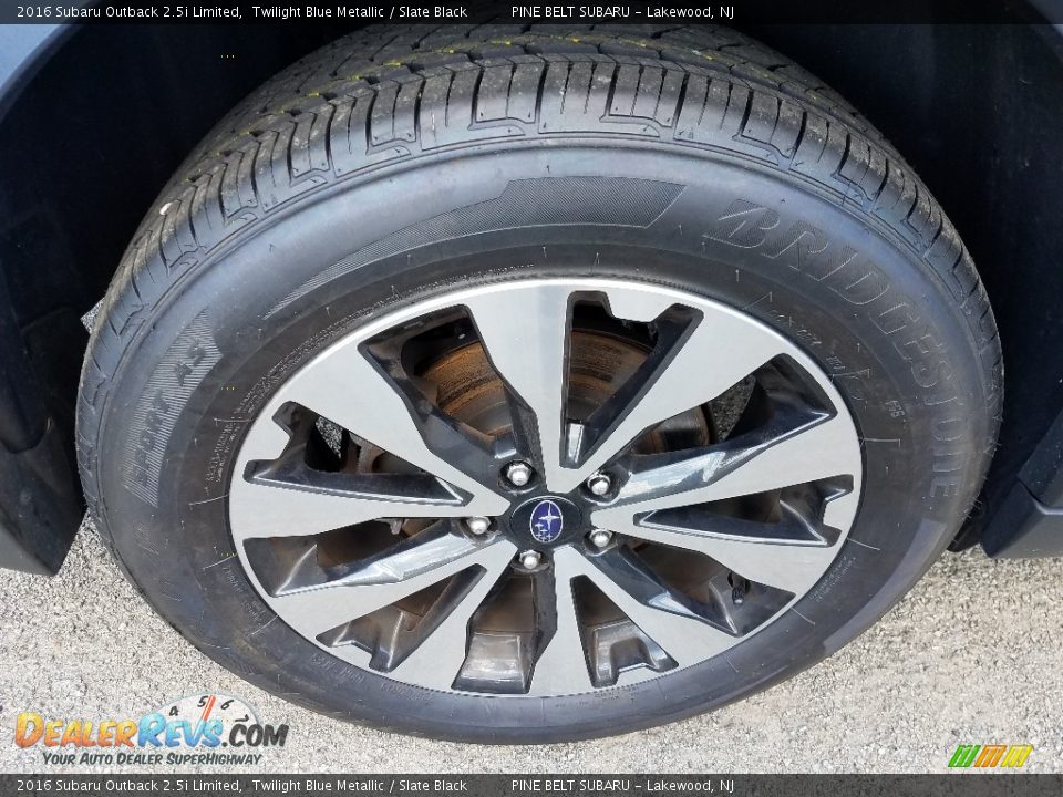 2016 Subaru Outback 2.5i Limited Twilight Blue Metallic / Slate Black Photo #15