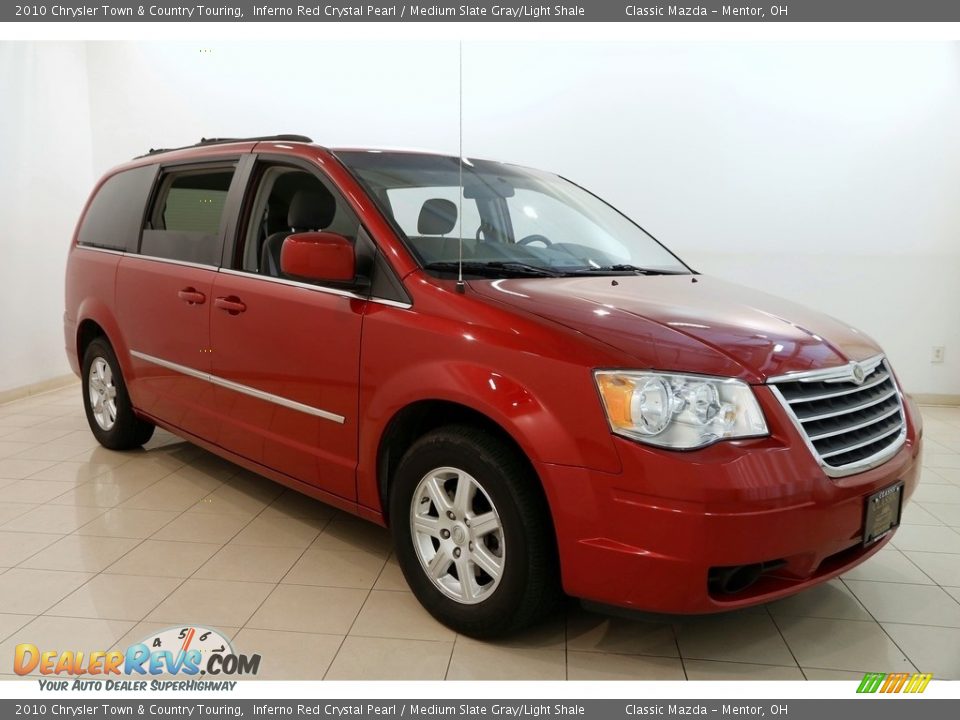 2010 Chrysler Town & Country Touring Inferno Red Crystal Pearl / Medium Slate Gray/Light Shale Photo #1