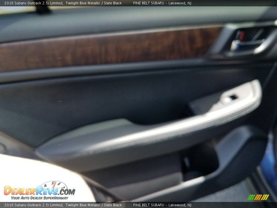 2016 Subaru Outback 2.5i Limited Twilight Blue Metallic / Slate Black Photo #18