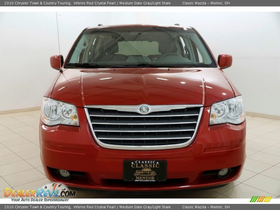 2010 Chrysler Town & Country Touring Inferno Red Crystal Pearl / Medium Slate Gray/Light Shale Photo #2