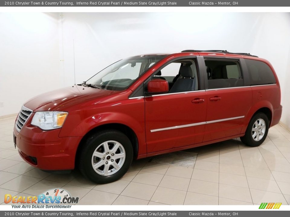 2010 Chrysler Town & Country Touring Inferno Red Crystal Pearl / Medium Slate Gray/Light Shale Photo #3