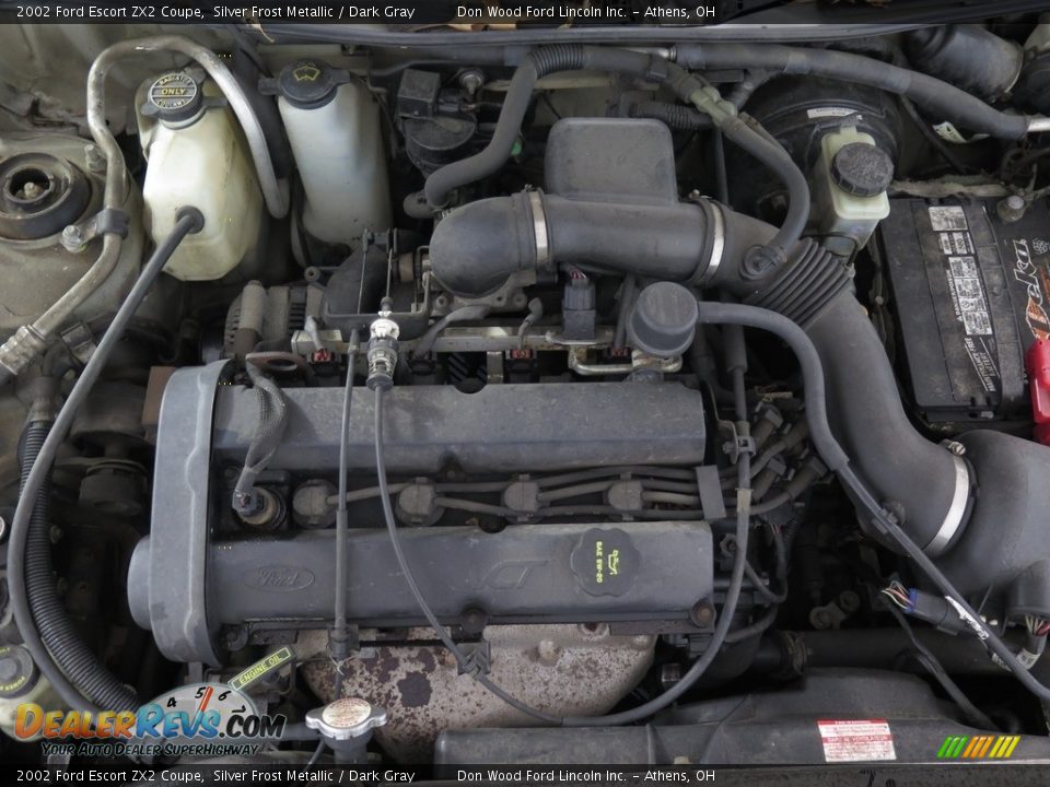 2002 Ford Escort ZX2 Coupe Silver Frost Metallic / Dark Gray Photo #25