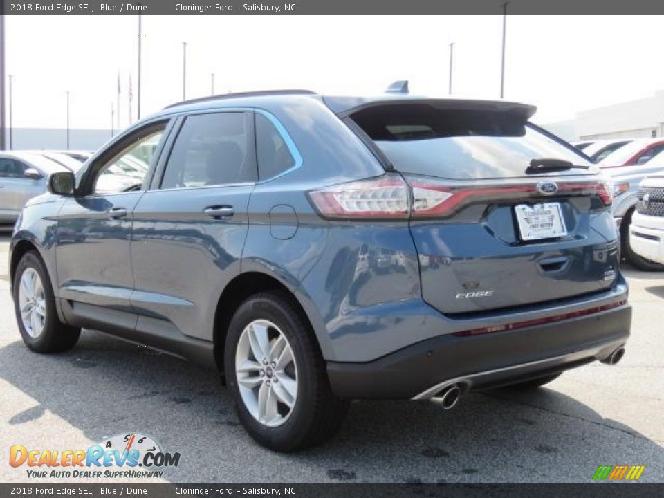 2018 Ford Edge SEL Blue / Dune Photo #26