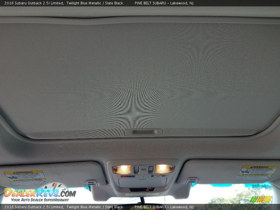 2016 Subaru Outback 2.5i Limited Twilight Blue Metallic / Slate Black Photo #21