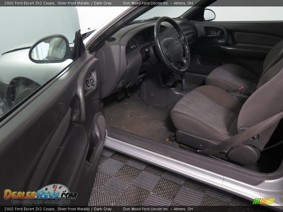 2002 Ford Escort ZX2 Coupe Silver Frost Metallic / Dark Gray Photo #27