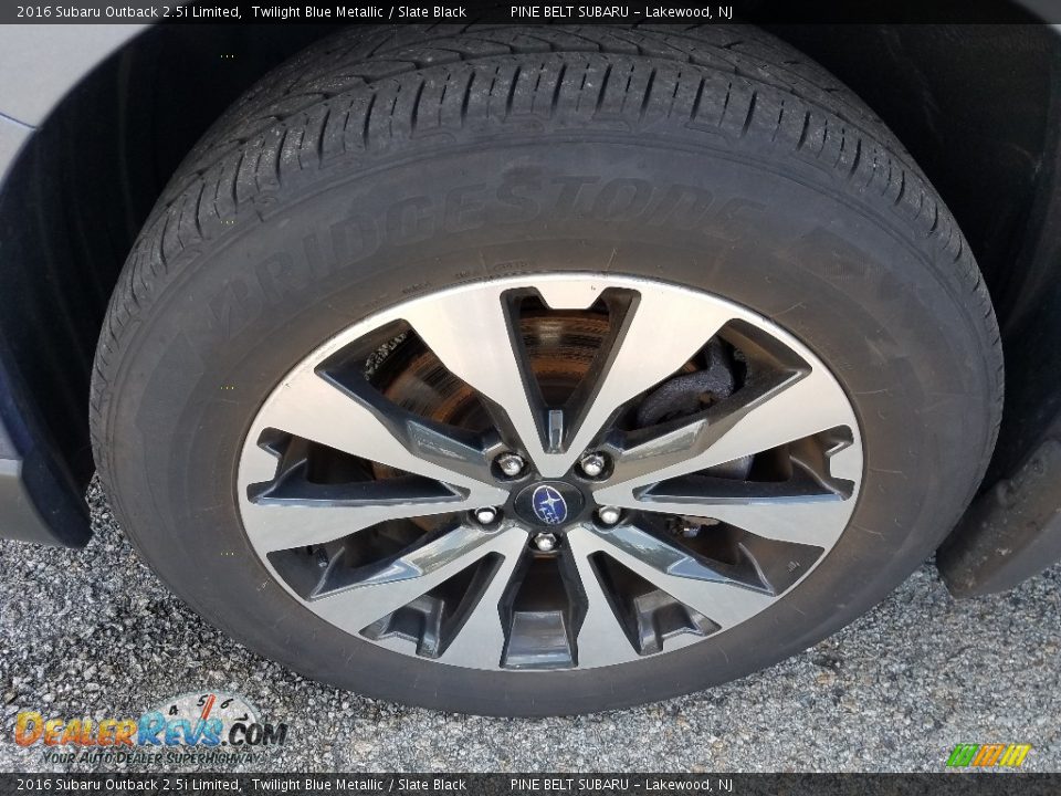 2016 Subaru Outback 2.5i Limited Twilight Blue Metallic / Slate Black Photo #22